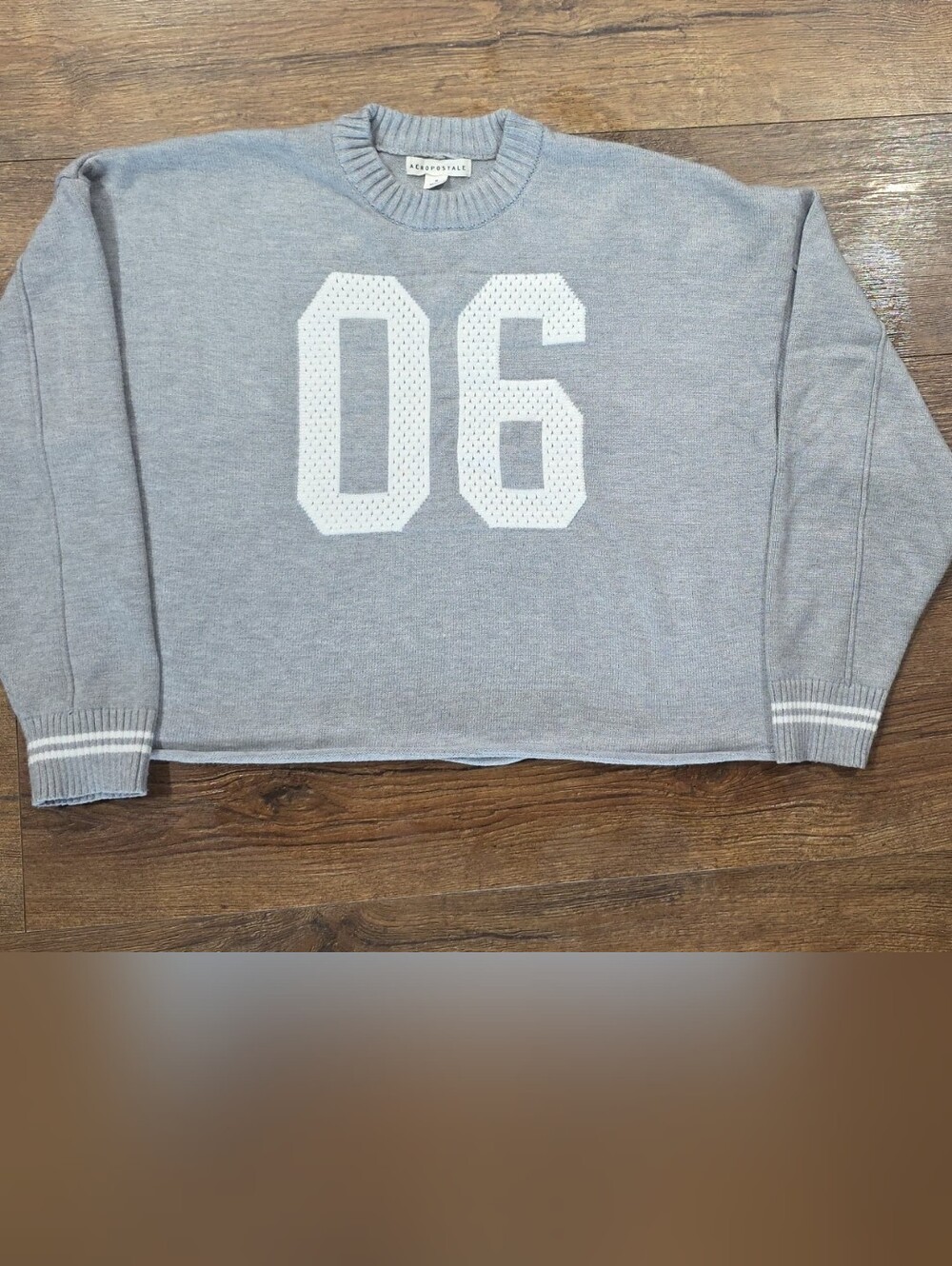 Aero Sport Jersey Crew Sweater - Cropped